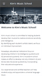Mobile Screenshot of kimsmusicschool.com
