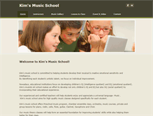 Tablet Screenshot of kimsmusicschool.com